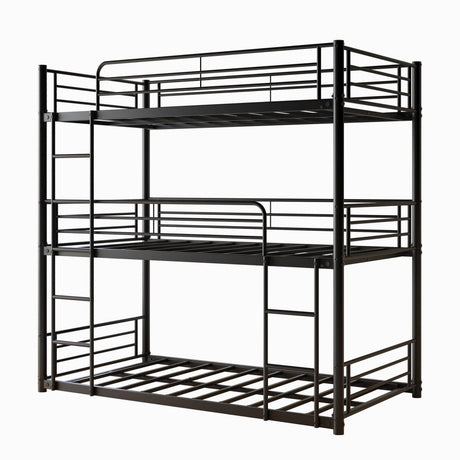 Triple Twin Metal Twin Size Bunk Bed Frame - Dreamtide - Omega Lifestyles