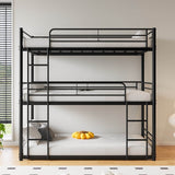 Triple Twin Metal Twin Size Bunk Bed Frame - Dreamtide - Omega Lifestyles
