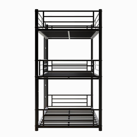 Triple Twin Metal Twin Size Bunk Bed Frame - Dreamtide - Omega Lifestyles