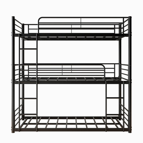 Triple Twin Metal Twin Size Bunk Bed Frame - Dreamtide - Omega Lifestyles