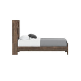 Twin Brown Engineered Wood Bookcase Bed Frame - Dreamtide - Omega Lifestyles