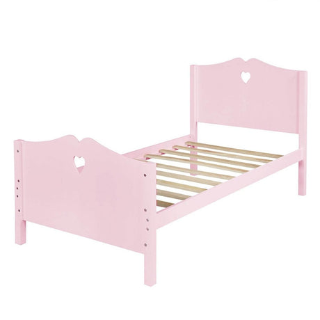 Twin Solid Wood Pink Platform Bed Frame - Dreamtide - Omega Lifestyles