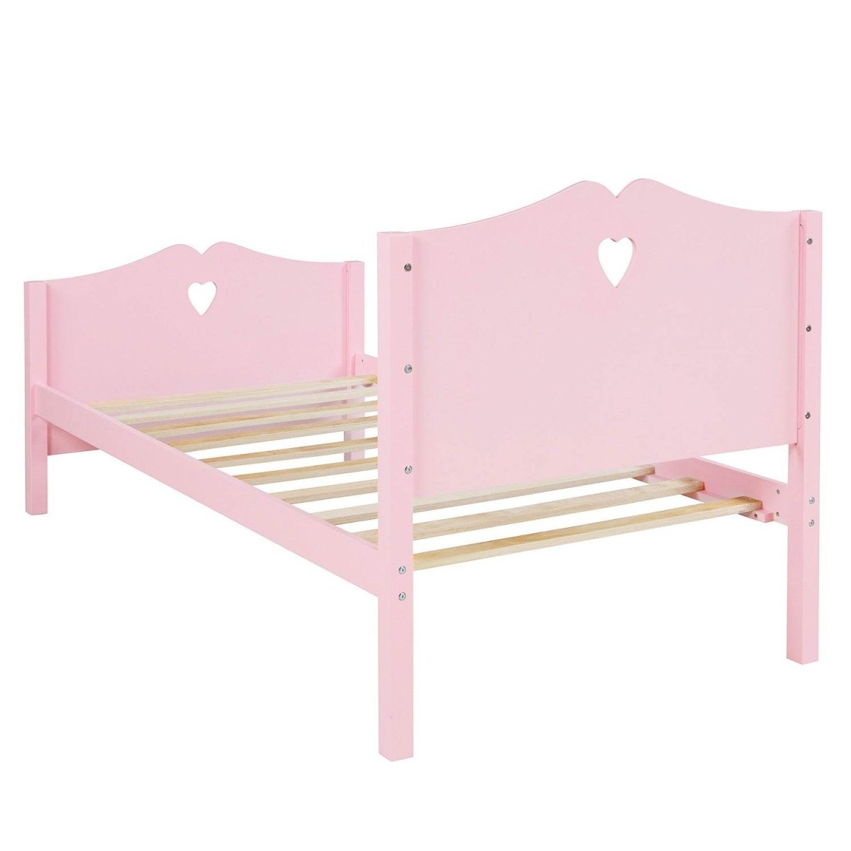 Twin Solid Wood Pink Platform Bed Frame - Dreamtide - Omega Lifestyles