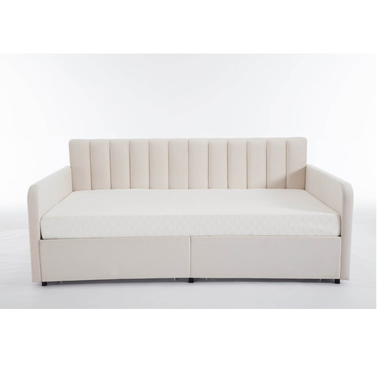 Twin Upholstered Daybed With Dust - Proof Storage Drawers - Dreamtide - Omega Lifestyles
