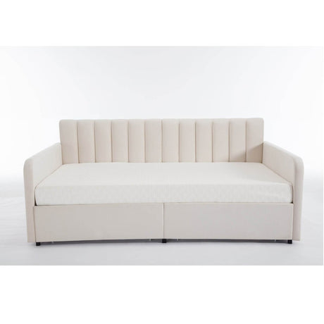 Twin Upholstered Daybed With Dust - Proof Storage Drawers - Dreamtide - Omega Lifestyles