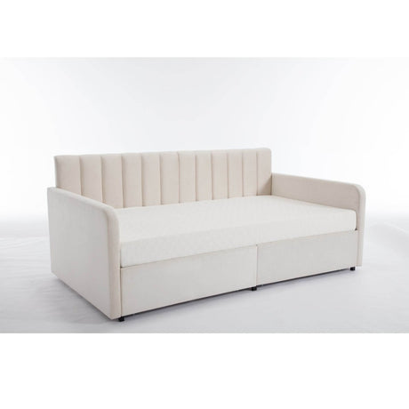 Twin Upholstered Daybed With Dust - Proof Storage Drawers - Dreamtide - Omega Lifestyles