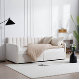 Twin Upholstered Daybed With Dust - Proof Storage Drawers - Dreamtide - Omega Lifestyles