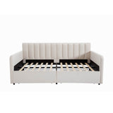 Twin Upholstered Daybed With Dust - Proof Storage Drawers - Dreamtide - Omega Lifestyles