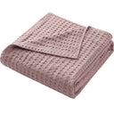 100% Cotton Summer Waffle Knit Breathable Blanket - Omega Lifestyles