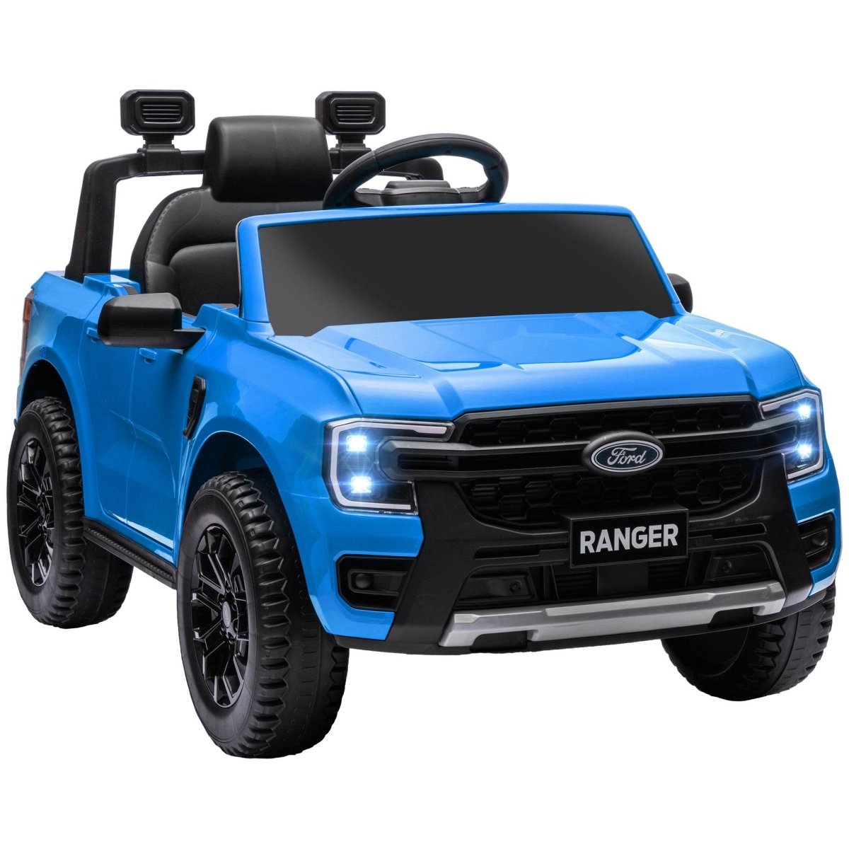 12V Licensed Ford Ranger Kids Electric Ride - On Truck - Driftwood - Omega Lifestyles