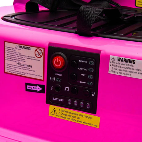 12V Rose Pink Kids Ride-On Bumper Car With Remote Control - Omega Lifestyles