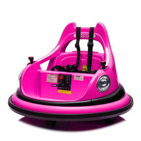 12V Rose Pink Kids Ride-On Bumper Car With Remote Control - Omega Lifestyles
