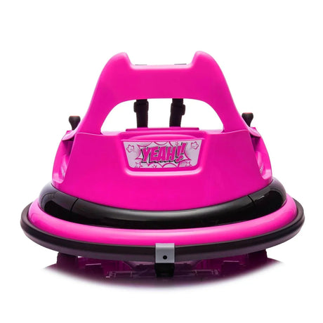 12V Rose Pink Kids Ride-On Bumper Car With Remote Control - Omega Lifestyles