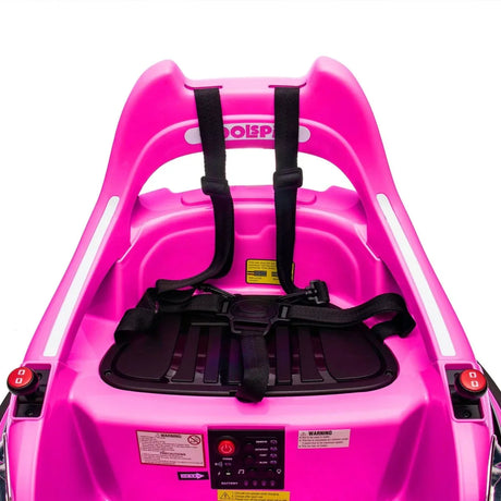 12V Rose Pink Kids Ride-On Bumper Car With Remote Control - Omega Lifestyles
