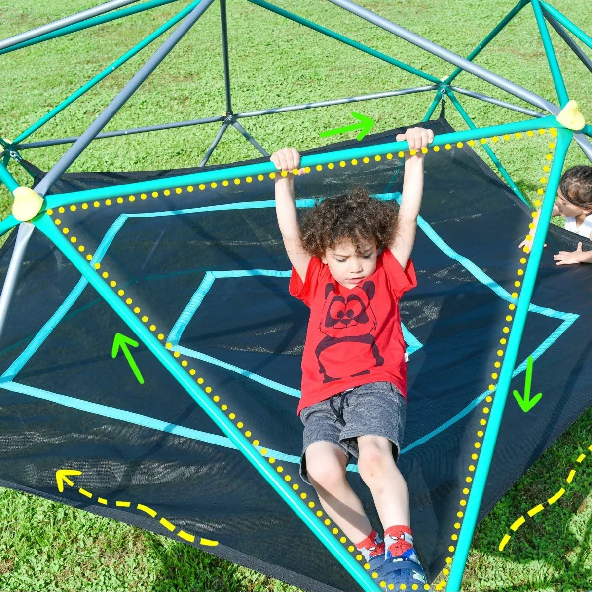 13-Inch Heavy-Duty Rust Resistant Kids Climbing Dome - Omega Lifestyles