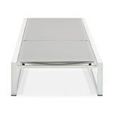 2 - Piece Adjustable Outdoor Aluminum Frame Textilene Chaise Lounge - Driftwood - Omega Lifestyles