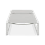 2 - Piece Adjustable Outdoor Aluminum Frame Textilene Chaise Lounge - Driftwood - Omega Lifestyles