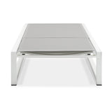 2 - Piece Adjustable Outdoor Aluminum Frame Textilene Chaise Lounge - Driftwood - Omega Lifestyles