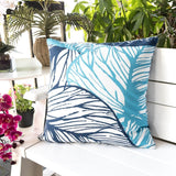 20x20 Weather Resistant Indigo Outdoor Polyester Pillow - Driftwood - Omega Lifestyles