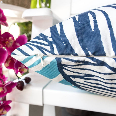 20x20 Weather Resistant Indigo Outdoor Polyester Pillow - Driftwood - Omega Lifestyles