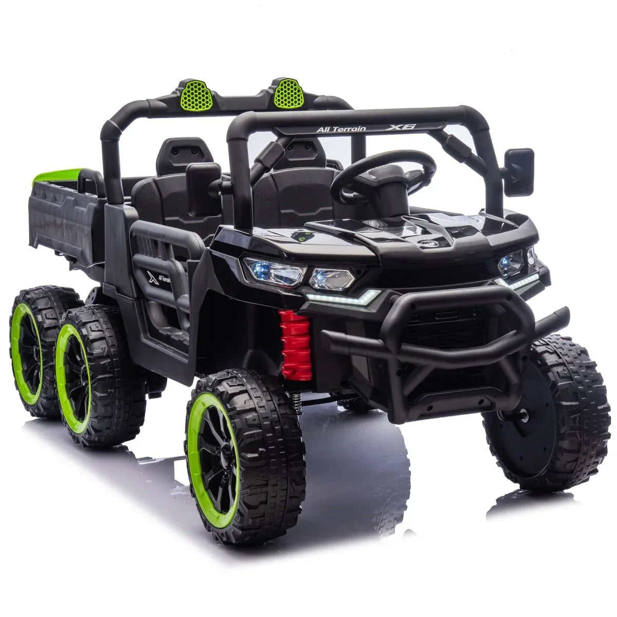 24V Two-Seater Kids Electric Ride On Truck With Remote - Omega Lifestyles