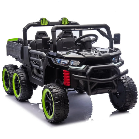 24V Two-Seater Kids Electric Ride On Truck With Remote - Omega Lifestyles