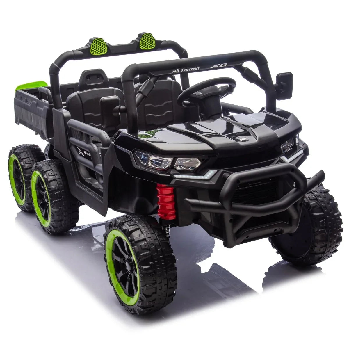 24V Two-Seater Kids Electric Ride On Truck With Remote - Omega Lifestyles