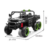24V Two-Seater Kids Electric Ride On Truck With Remote - Omega Lifestyles