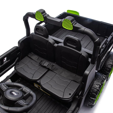 24V Two-Seater Kids Electric Ride On Truck With Remote - Omega Lifestyles