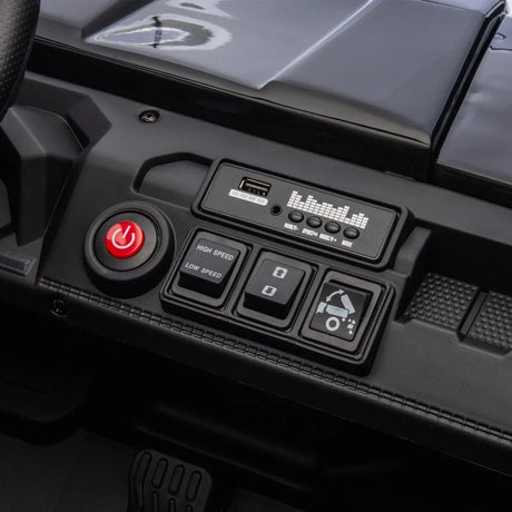 24V Two-Seater Kids Electric Ride On Truck With Remote - Omega Lifestyles