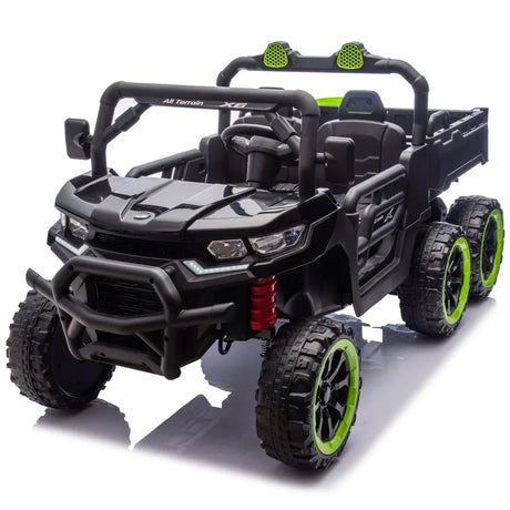 24V Two-Seater Kids Electric Ride On Truck With Remote - Omega Lifestyles