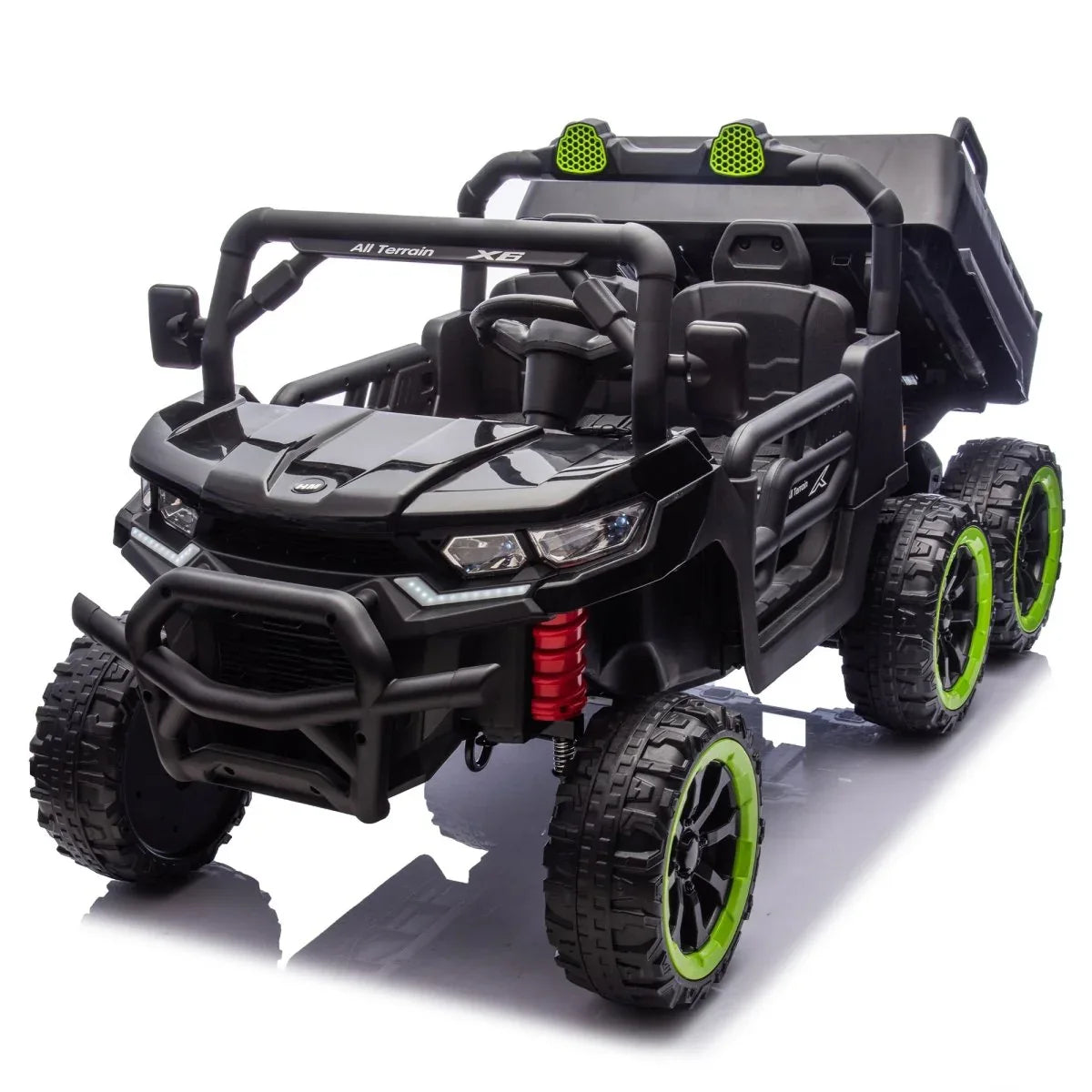 24V Two-Seater Kids Electric Ride On Truck With Remote - Omega Lifestyles