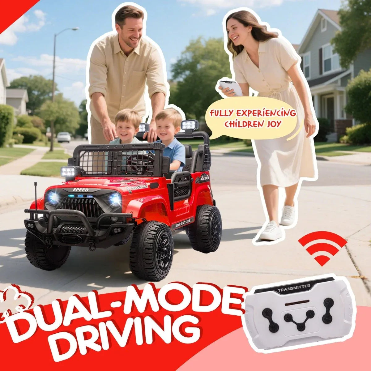 24V Two-Seater Kids Ride-On Electric Car With Remote Control - Omega Lifestyles