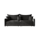 3-in-1 Convertible Velvet Sleeper Sofa Bed With Pillows - Omega Lifestyles