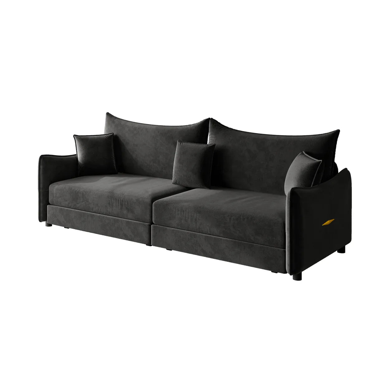3-in-1 Convertible Velvet Sleeper Sofa Bed With Pillows - Omega Lifestyles