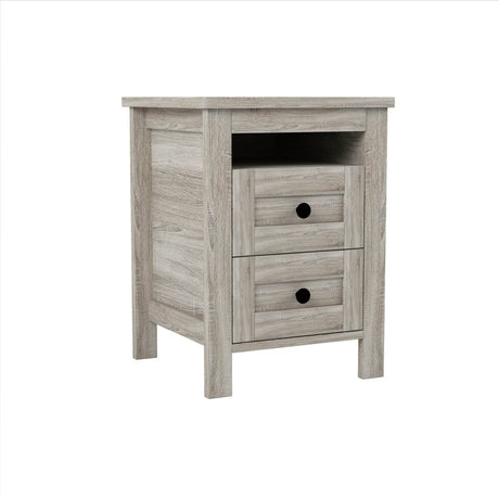 3-Piece Antique Gray Farmhouse Platform Bed Set - Sleep Galleria