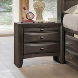 3-Piece Contemporary Gray Wood King Bedroom Set - Omega Lifestyles