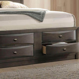 3-Piece Contemporary Gray Wood King Bedroom Set - Omega Lifestyles