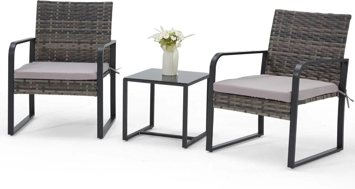 3-Piece Outdoor Patio Furniture Set With Cushions - Omega Lifestyles