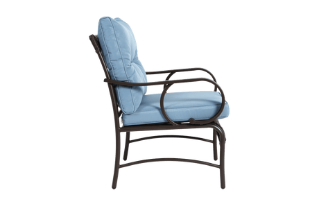 3 - Piece Outdoor Steel Frame Wicker Patio Furniture Set - Driftwood - Omega Lifestyles