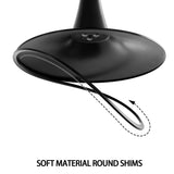 31.5-Inch Black MDF Tulip Round Dining Table Set - Omega Lifestyles