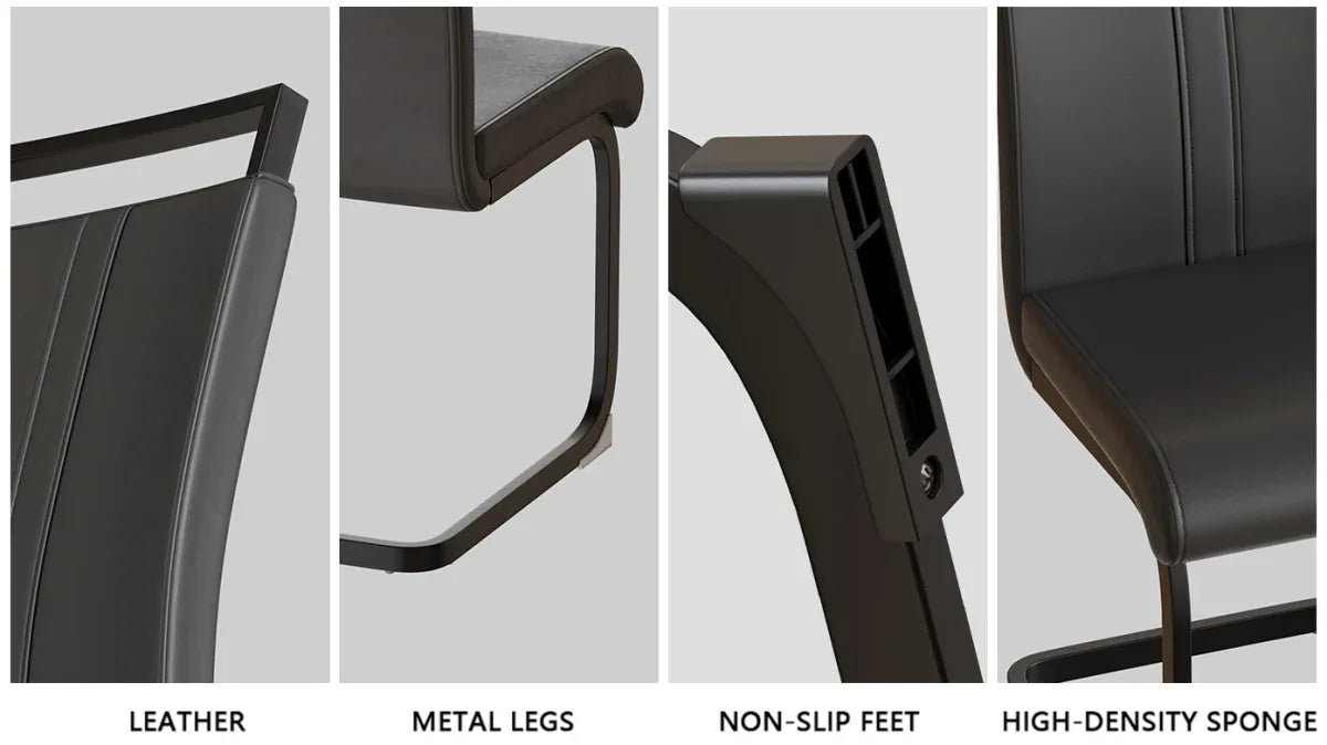 31.5-Inch Black MDF Tulip Round Dining Table Set - Omega Lifestyles