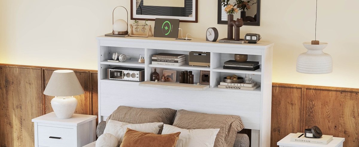 4-Piece American Traditional White Solid Wood Bedroom Set - Omega Lifestyles