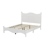 4-Piece Retro Style White Wood Bedroom Set - Omega Lifestyles