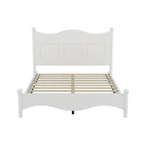 4-Piece Retro Style White Wood Bedroom Set - Omega Lifestyles