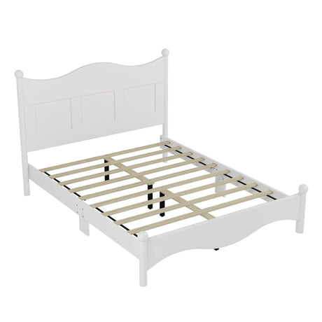 4-Piece Retro Style White Wood Bedroom Set - Omega Lifestyles