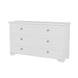 4-Piece Retro Style White Wood Bedroom Set - Omega Lifestyles