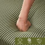 4-Seat Modular Corduroy Fabric Sofa Sectional With Chaise - Omega Lifestyles