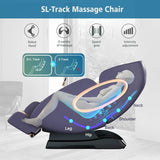 4D Zero Gravity SL-Track Full Body Shiatsu Massage Chair - Omega Lifestyles