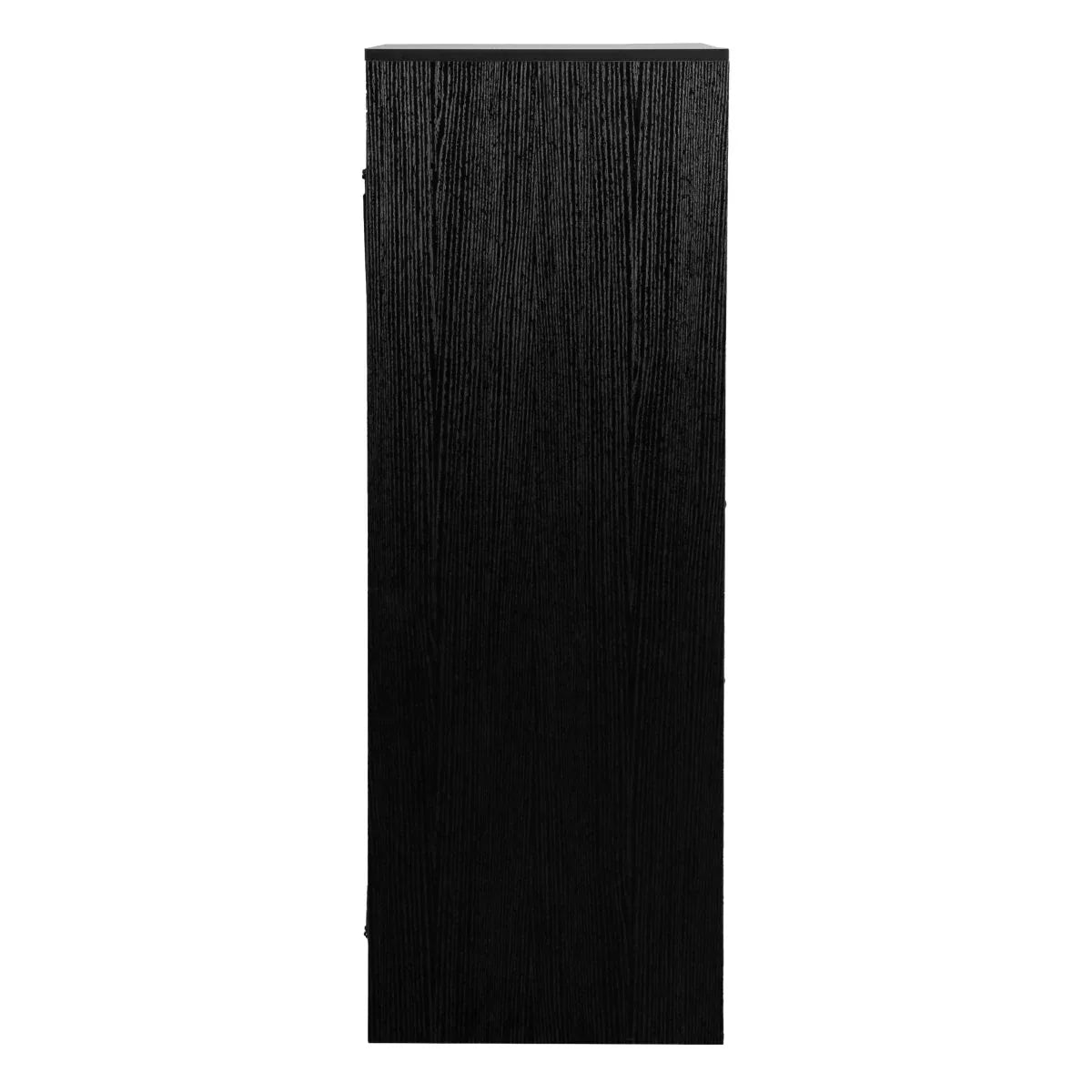 5-Drawer Modern Fabric Storage Dresser Black - Omega Lifestyles